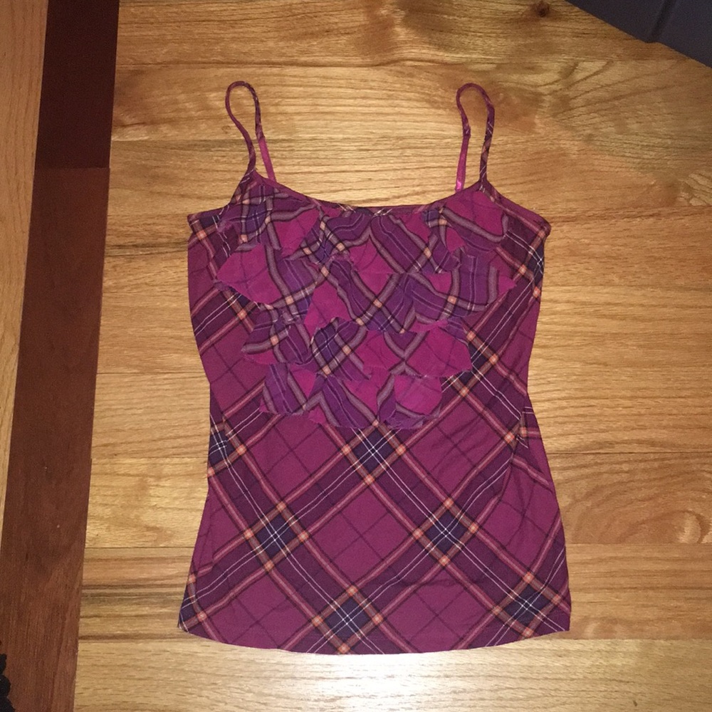 Ruffled Accent Cami with Shell Bra